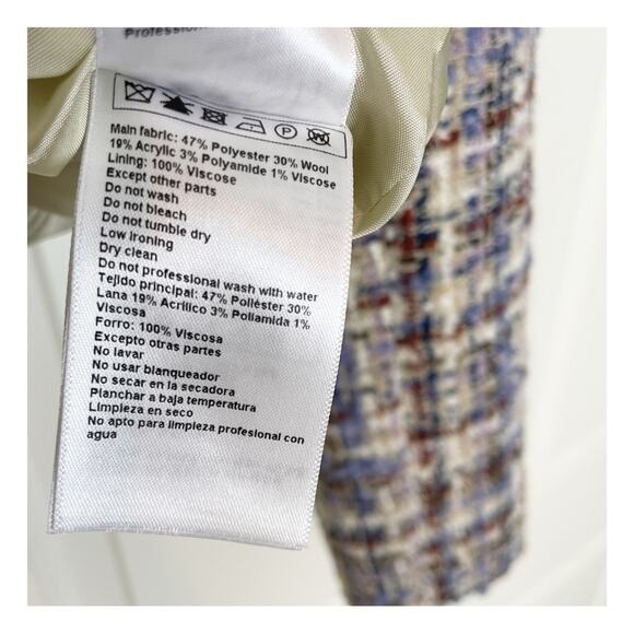 ba&sh Tweed Lady Moto Jacket Lined - Picture 11 of 11